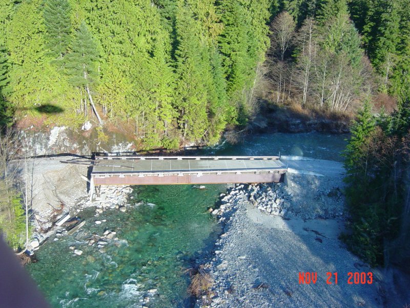 Bridge inspection, Winslow Creek.
