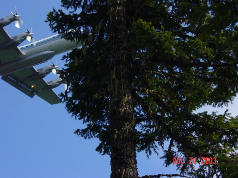 Air Tanker drop, the Tunnels Fire, Fraser Canyon.